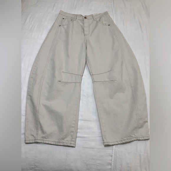 We the free wide leg barrel jean EUC 2566 - Picture 1 of 9
